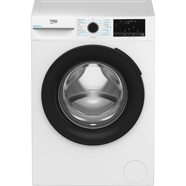 BEKO ENERGYSPIN 8KG WASHING MACHINE 1400 RPM WHITE BM3WT4841IW